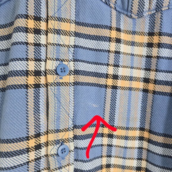 Superdry Flannel Button Up Shirt Men Large Plaid Collared Heavyweight Pockets - Picture 12 of 16